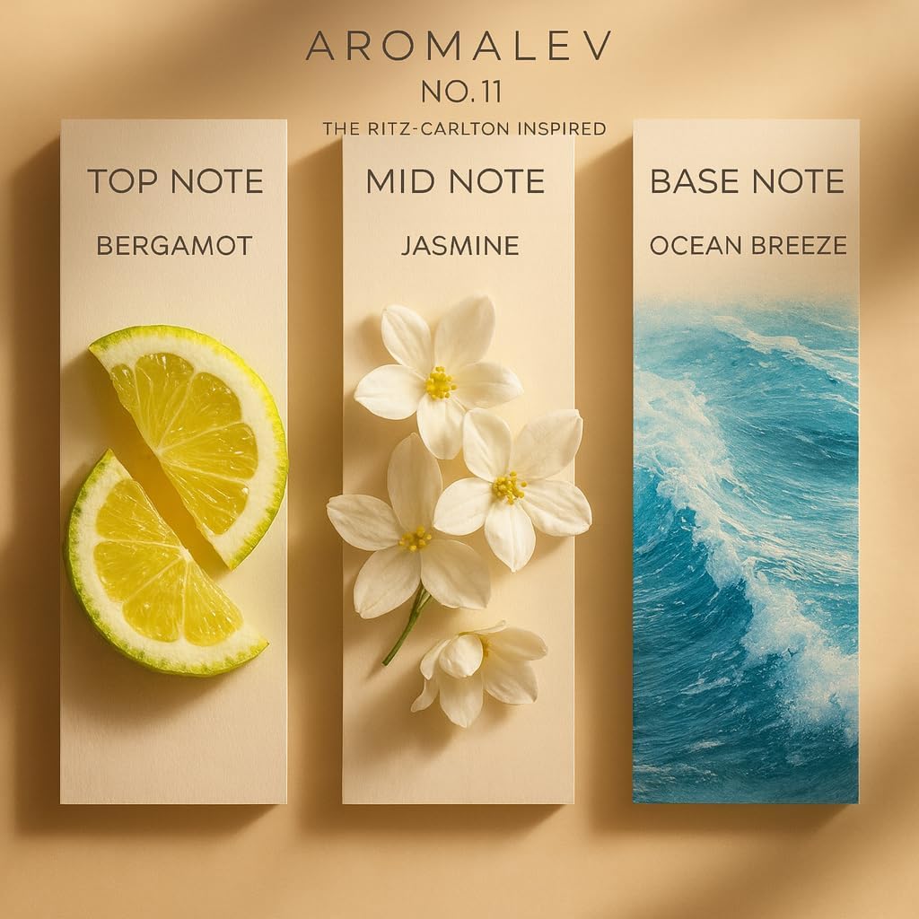 Ritz-Carlton Inspired Diffuser Oil No. 11 - Luxury Hotel Fragrance Oil for Waterless Cold Air Diffusers & Ultrasonic, Long Lasting Scent, Includes Spray Cap for Room Spray - 4.1 Fl Oz (120ml)