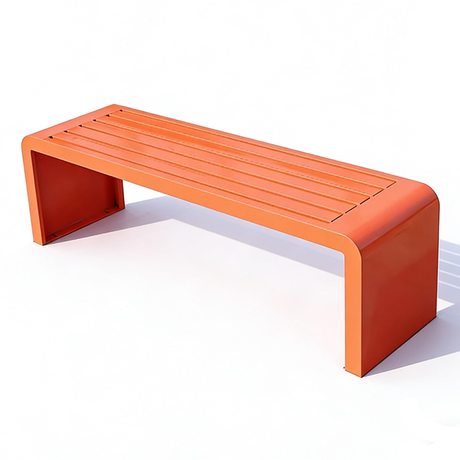 Banc d'extérieur en métal noble pour patio élégant