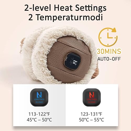 Miniatura 4 de Aroma Season Calentador de oídos con calefacción, orejeras para invierno para mujeres y hombres, banda ajustable