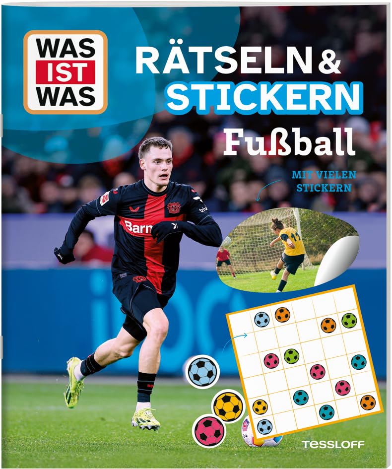 WAS IST WAS Rätseln und Stickern: Fußball | bunter Rätselmix |...