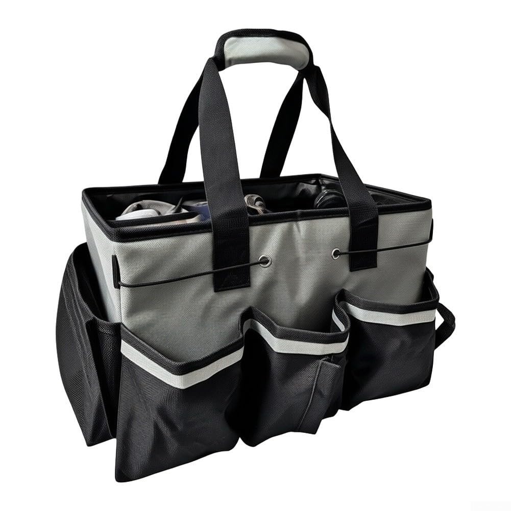 Bolsa de almacenamiento grande para cojines de jardín impermeable y resistente en color gris