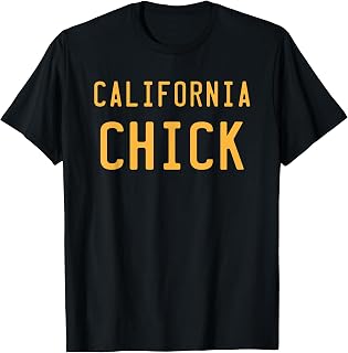 California Chick Retro West Coast SoCal Norcal Surfing Women T-Shirt