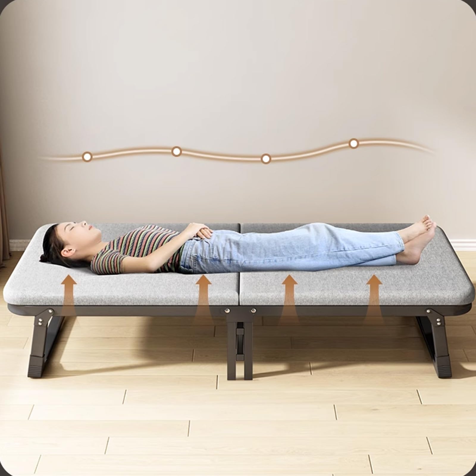 Amazon.co.jp: 簡易折りたたみベッド ラテックスマットレス付き