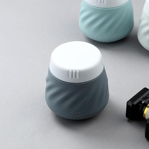 Vista 124 de Gemice Recipientes de viaje para artículos de aseo personal, tarros de crema de silicona aprobados por la TSA, tamaño de viaje con bolsa