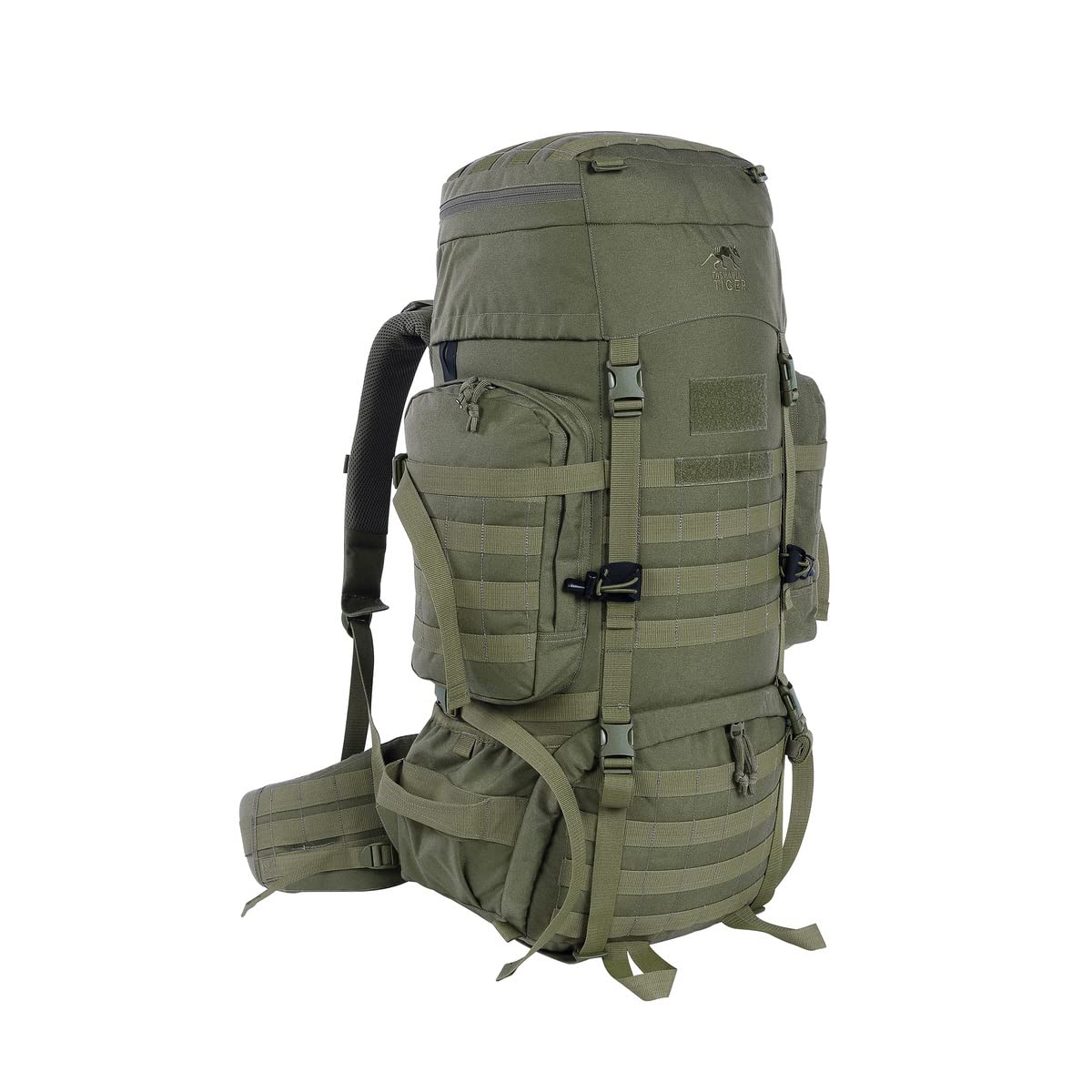 Tasmanian Tiger TT Raid Pack MKIII 52 Liter Militär Outdoor Rucksack mit abnehmbarem Hüftgurt, Molle System kompatibel und Trinksystem-Vorbereitung