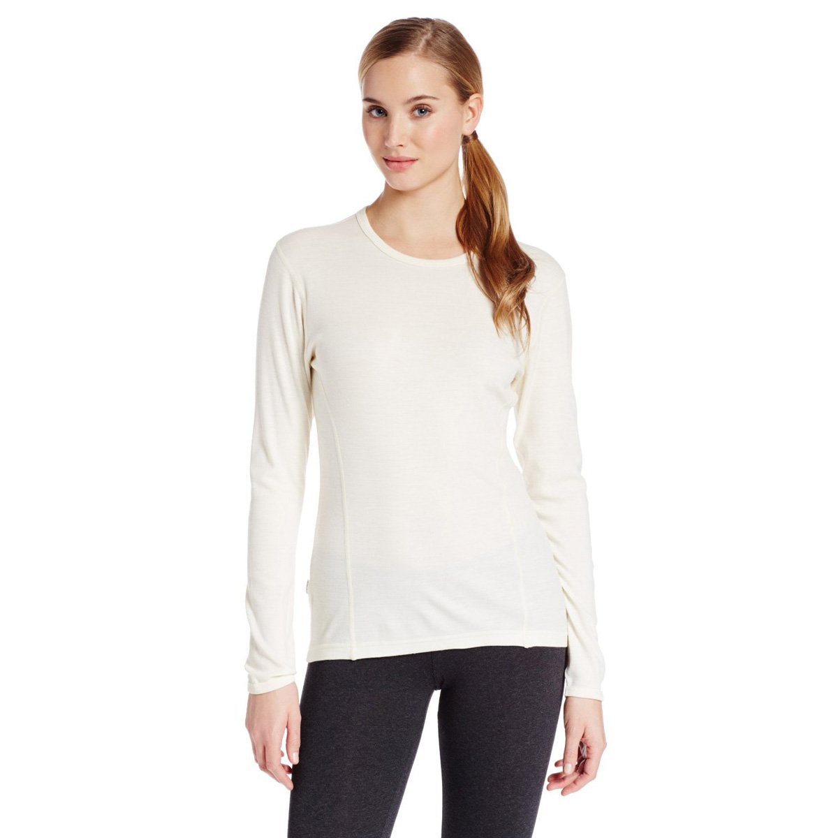 100% Merino Wool - Women's Midweight Base Layer - Long Sleeve Crew