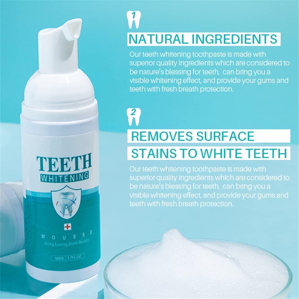 2 Pcs Teethaid Mouthwash, Calculus Removal, Teeth Whitening, Healing Mouth, Nature Teeth Whitening Foam Toothpaste, Stain Removal, Oral Care,natural Mouth Wash Water
