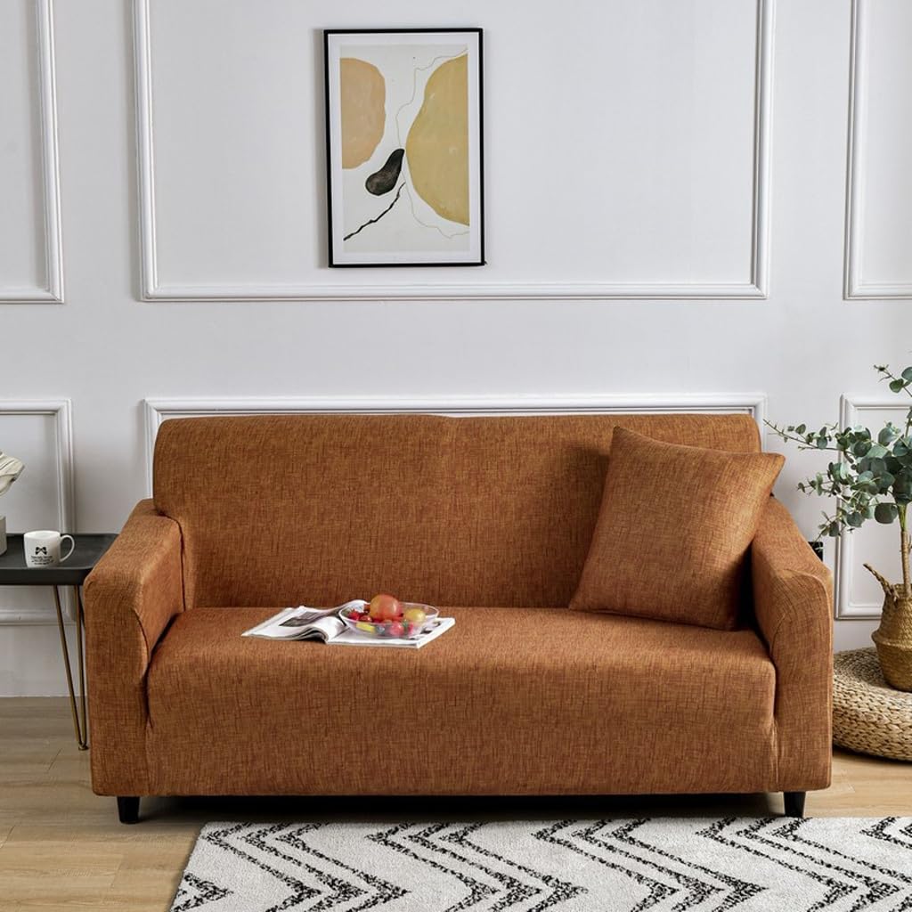 Housse de canapé en chenille haut de gamme pour angle 4 places