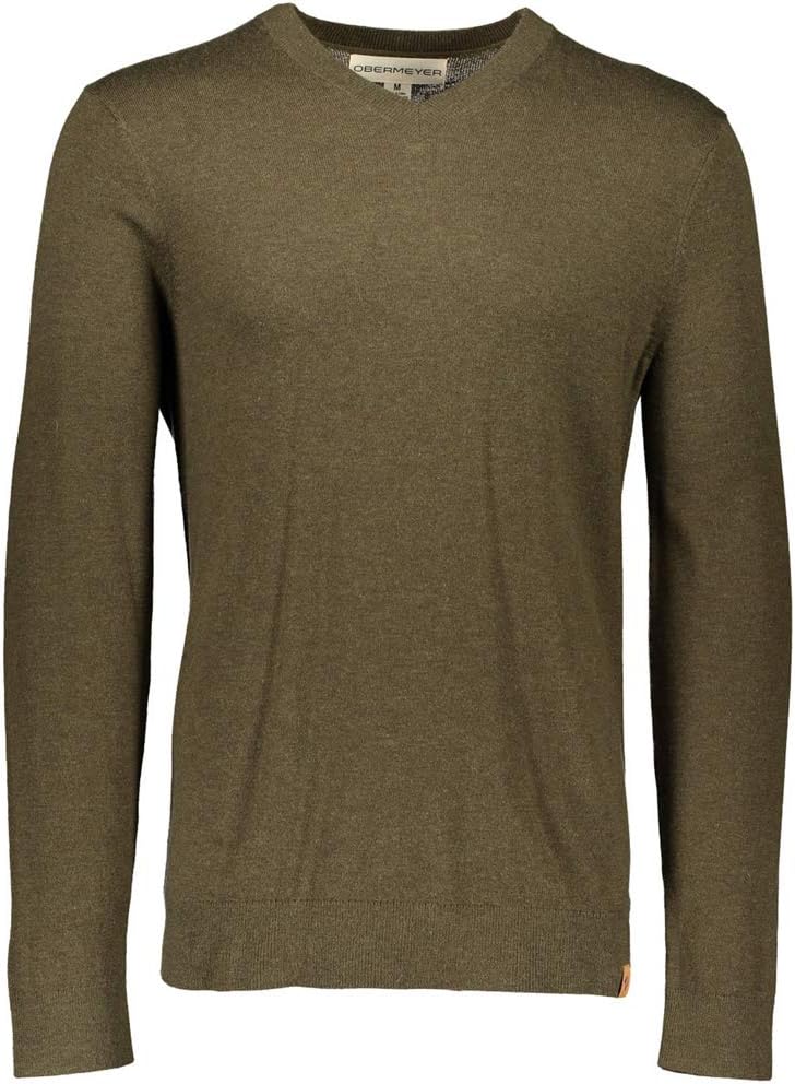 Obermeyer Men's Mason V-Neck Sweater Military Time L