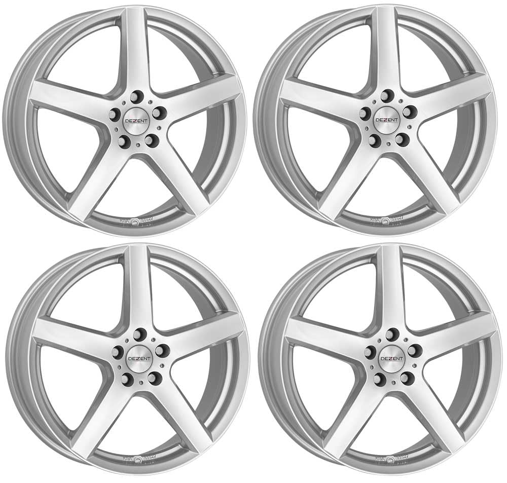 4x Dezent Felgen Alufelgen TY 6.0Jx15 ET40 4x100 kompatibel mit Renault Captur Clio Grand Modus Kangoo Megane Modus Scenic Thalia