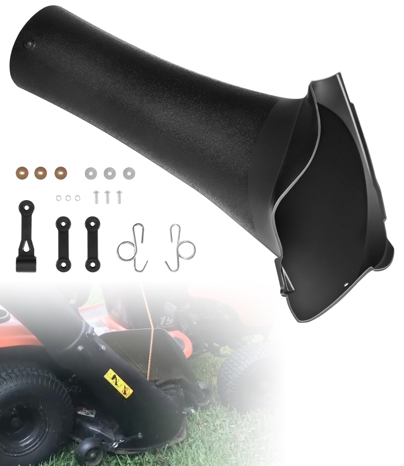 Photo 1 of 592866501 Lower Chute Compatible with Husqvarna & Craftsman 42" Grass Catcher Bagger, Replaces 592866501 532162803 162803 575494401 532126839, Fits C342B C42C QC342A QC42A QC42B QCT342