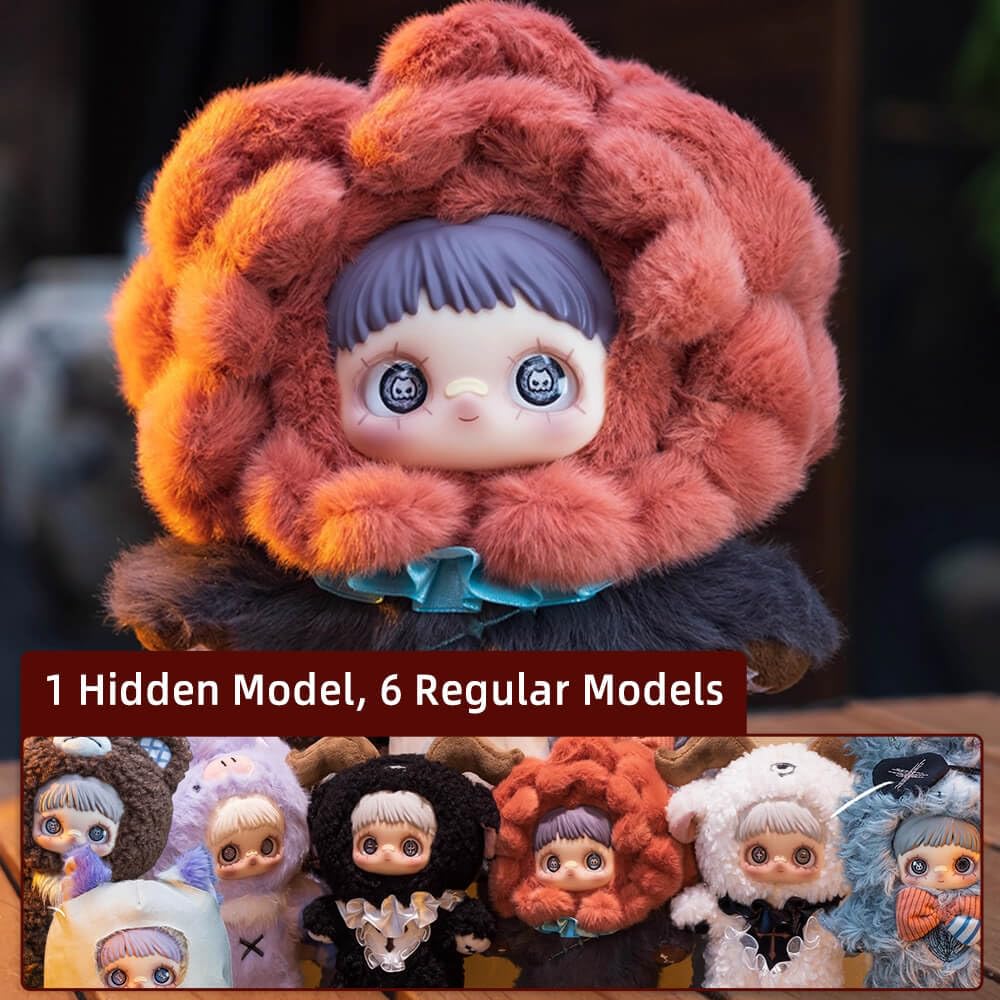 niannyyhouse Plüschpuppe Blind Box Maymei Dunkler Wald Serie, Gefüllte Plüschfiguren, Süße Sammlerstücke Geschenke (6STK)