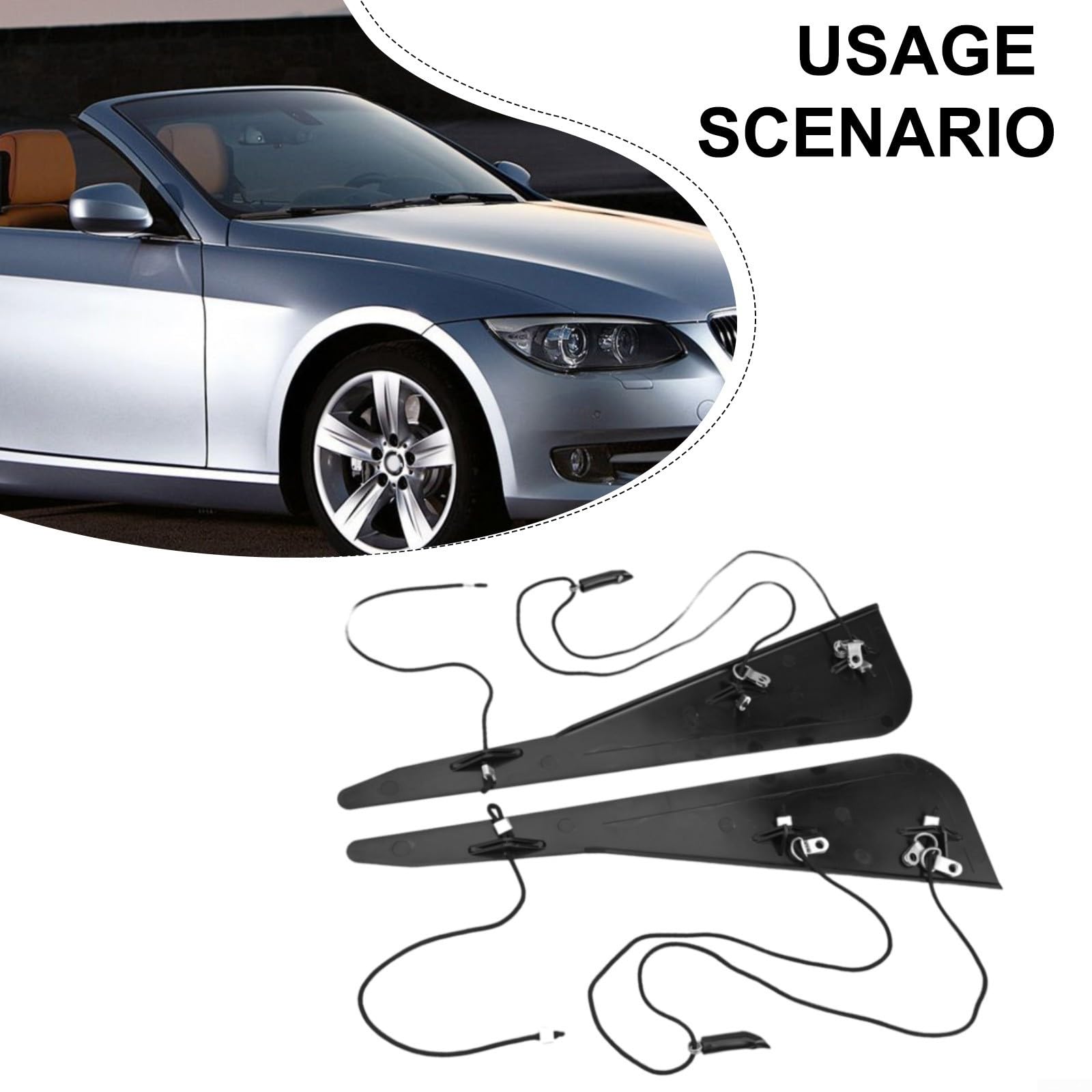 Kit di riparazione per montante C con parte superiore morbida, kit di riparazione per guarnizioni 54317135351For per BMW Serie 3 per tetto convertibile E46
