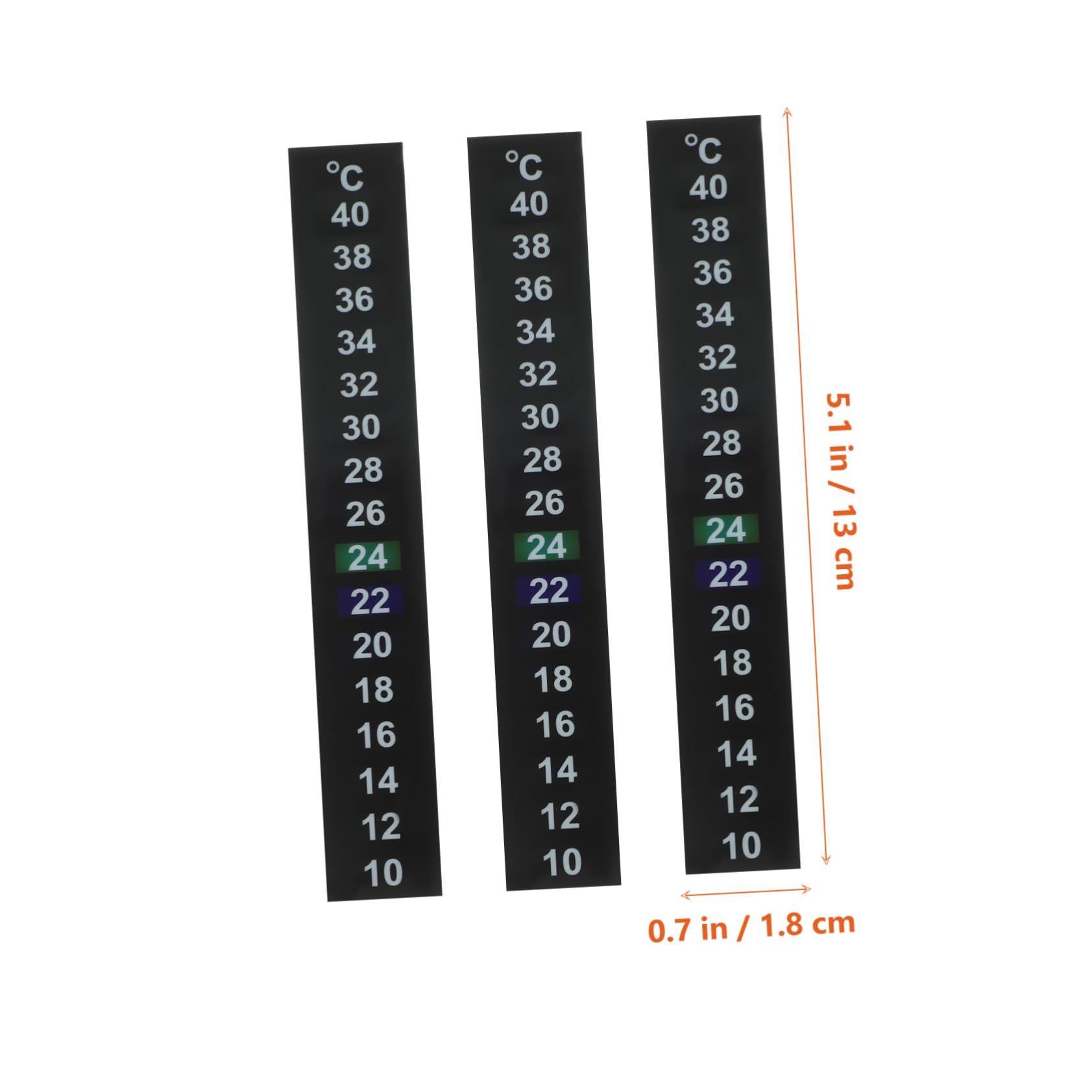 BESPORTBLE 150piezas De Temperatura Interior De Discoloración De Cristal Líquido Medidor De Temperatura Para Acuarios y Terrarios Rango De Fácil De Usar y Adherir