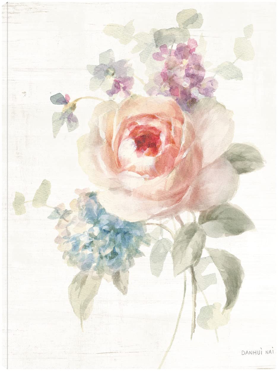Fine Art Canvas Cottage Garden III Canvas Wall Decor by Artist Danhui Nai for Living Room Bedroom Bathroom