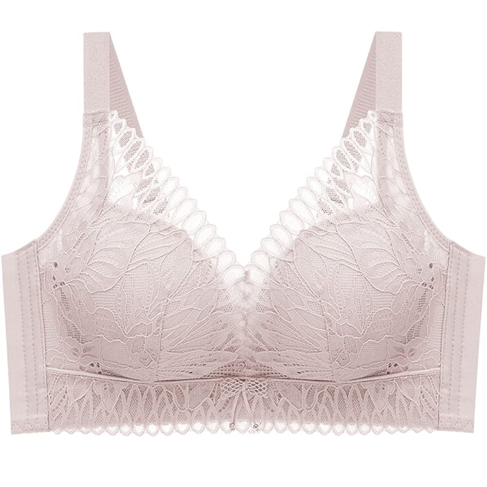 Dress CiciLace Bra for Small Breasts, Wireless Lace Bralette with High-End Latex Padded Everyday Bras for Women