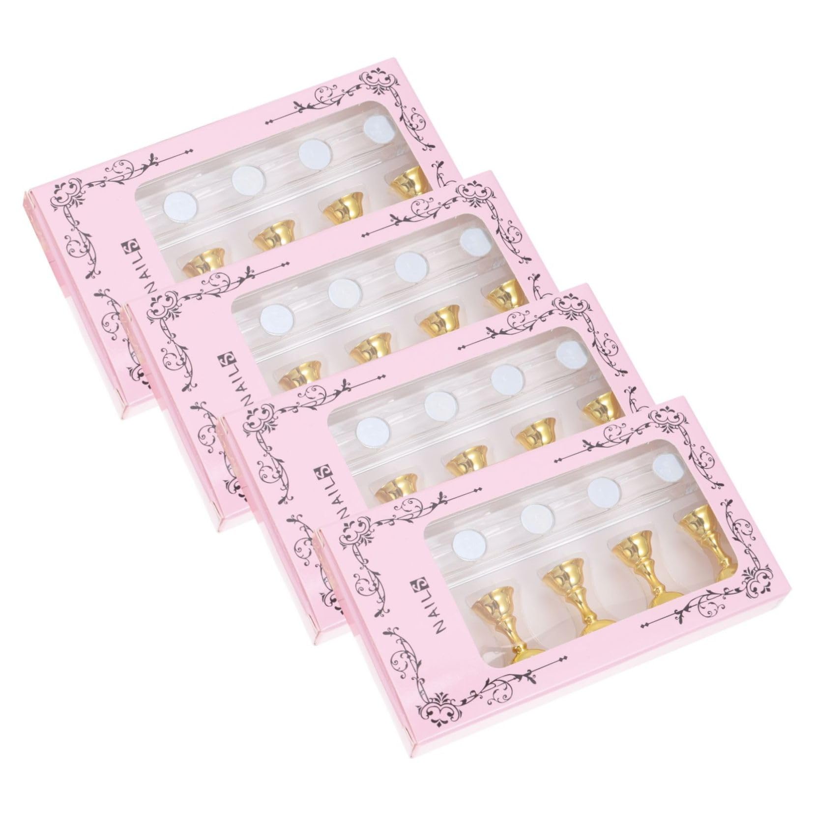 FOMIYES 60 Piezas Soporte De Exhibición De Pegatina Para Uñas Titular De Uñas Falsas Base De Práctica De Arte De Uñas Soporte Para Uñas El Plastico Herramientas De Manicura Acrílico
