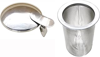 ZEROJAPAN クリップ付ステンレス リッド（フタ） スモール ミニロング茶こしセット P-SL P-MLI