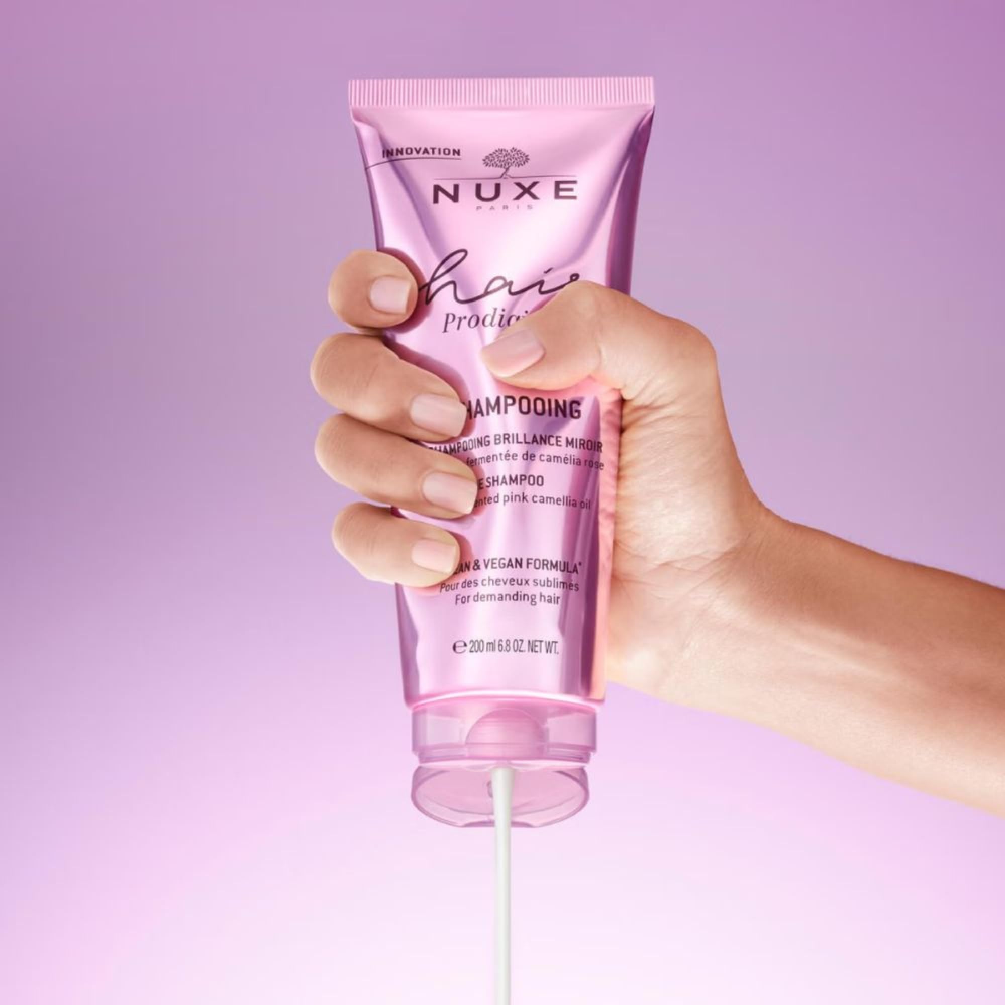 Nuxe Hair Prodigieux Pochette Maschera Shampooing Presse 30 ml Shampooing 50 ml Après-shampoing 30 ml