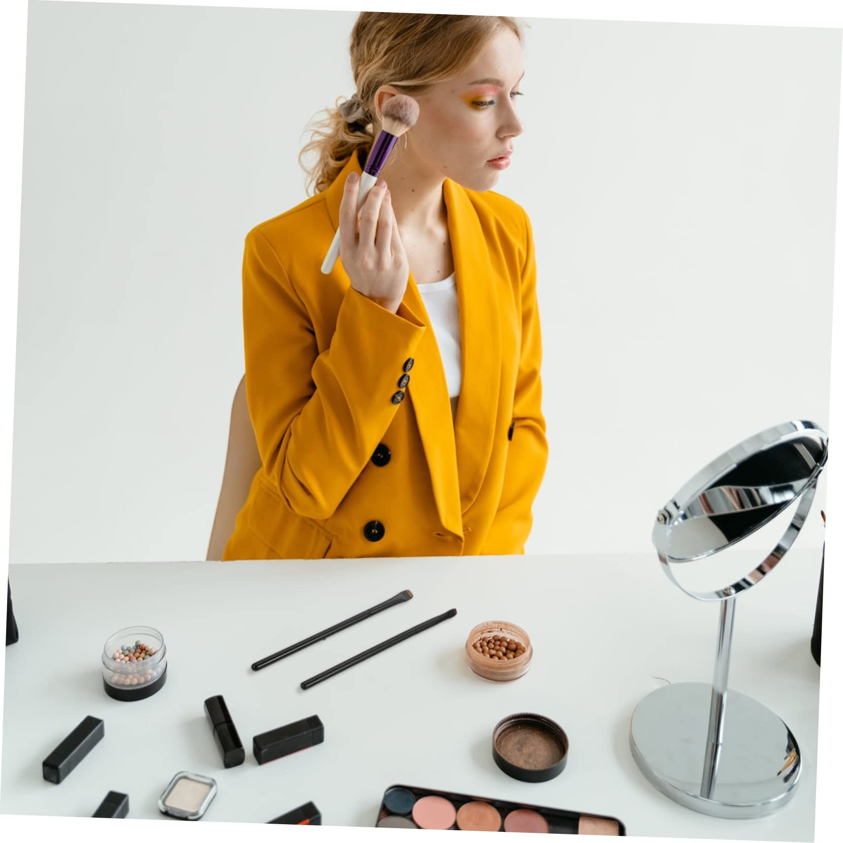 POPETPOP 15pezzi Pennelli Per Trucco Professionale Kit Di Spazzole Per Eyeliner Ombretto e Make up Per Occhi Setole Materiale Di Alta Qualità Per Applicazione Facile e Precisa