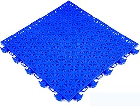 Cojín entrelazado modular Alfombras de baldosas de empalme antideslizantes para exteriores Baldosas duraderas e impermeables para pisos de garaje Precio por cuadrado (color: amarillo, tamaño: 30,