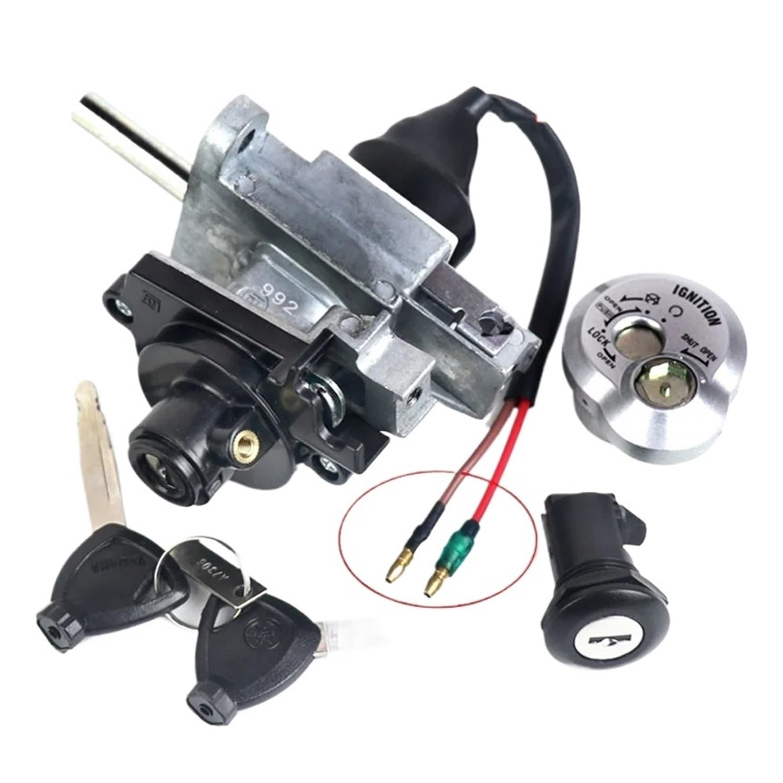 Ajuste Para Yamaha CYGNUS Z 125 XA125, Pieza De Repuesto Para Patinete, Juego Interruptor Llave Encendido, Bloqueo Asiento Cerradura de encendido con llaveJuego