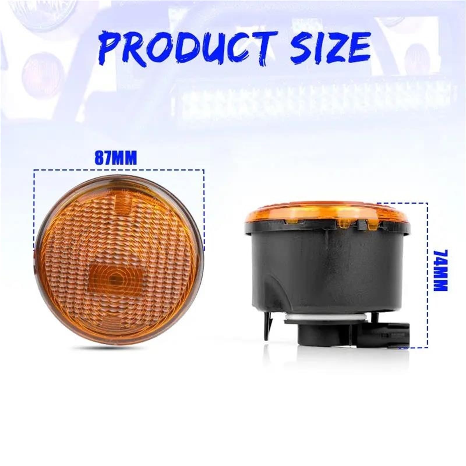 Indicatori Direzione Per Jeep Per Wrangler 2014-2017 Lampadina Indicatore Direzione Paraurti Anteriore 68200290AA Spia Laterale Griglia Anteriore 68200291AA Indicatore Laterale(2pcs Left and Right)