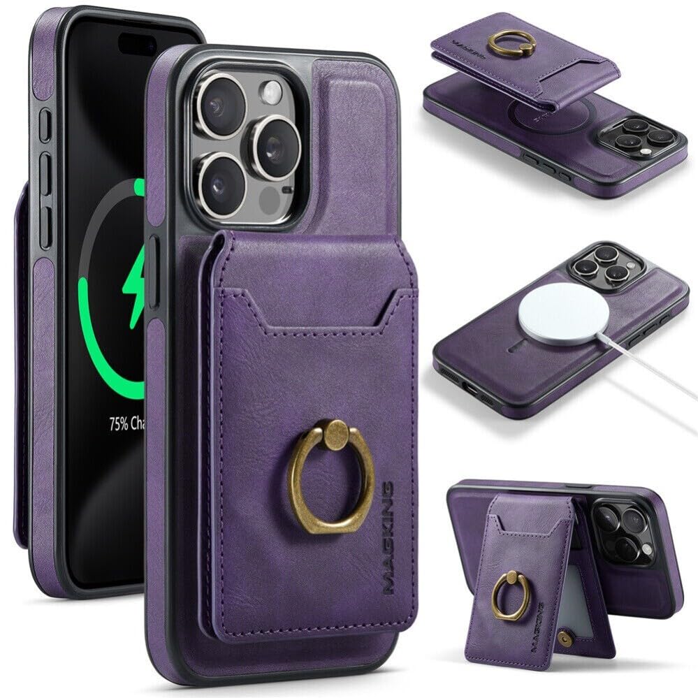 Coque iPhone 17 portefeuille amovible silicone noir antichoc
