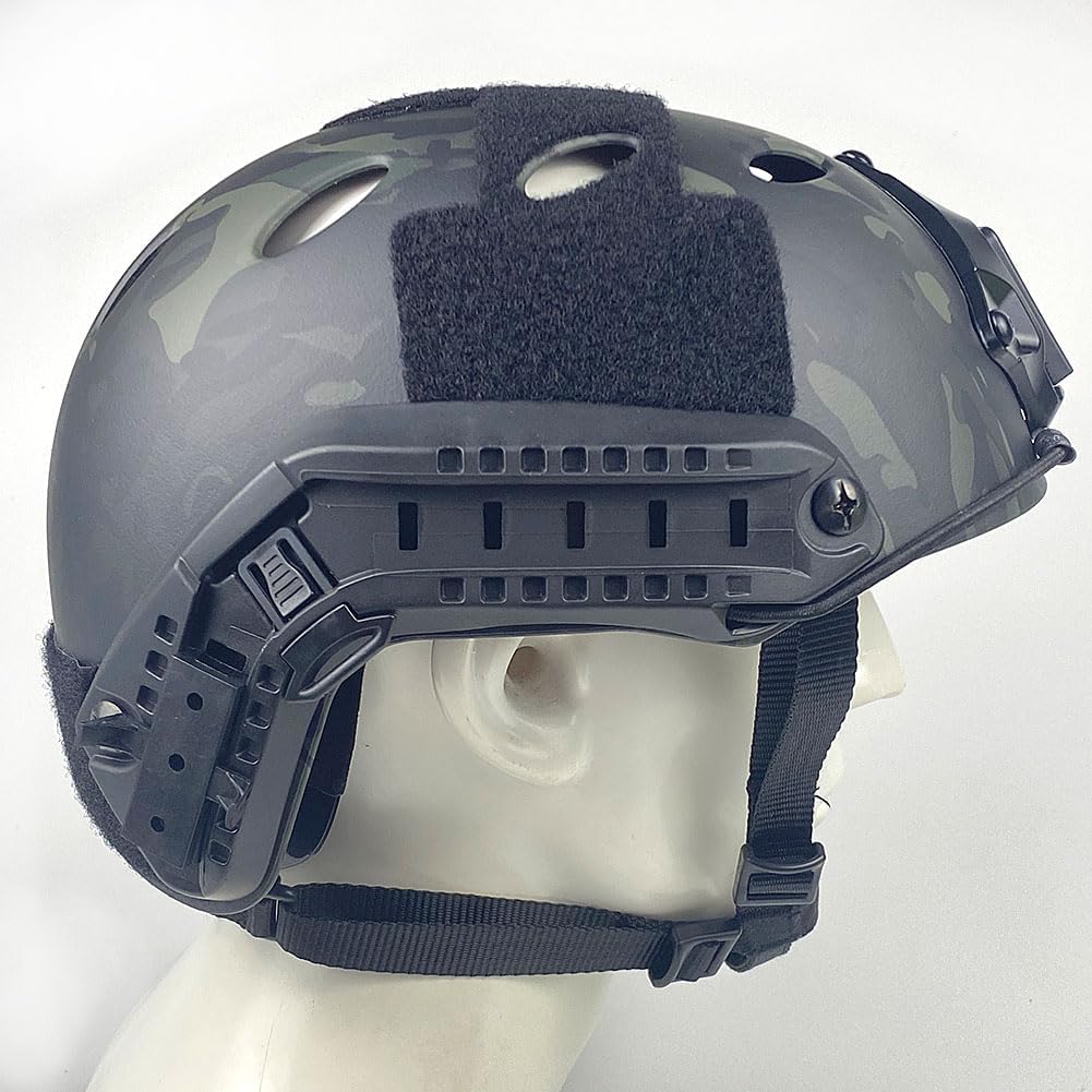 Taktischer Airsoft-Schutzhelm, verstellbar, schnell einsetzbar, PJ NVG Halterung für Taktische Airsoft, Paintball