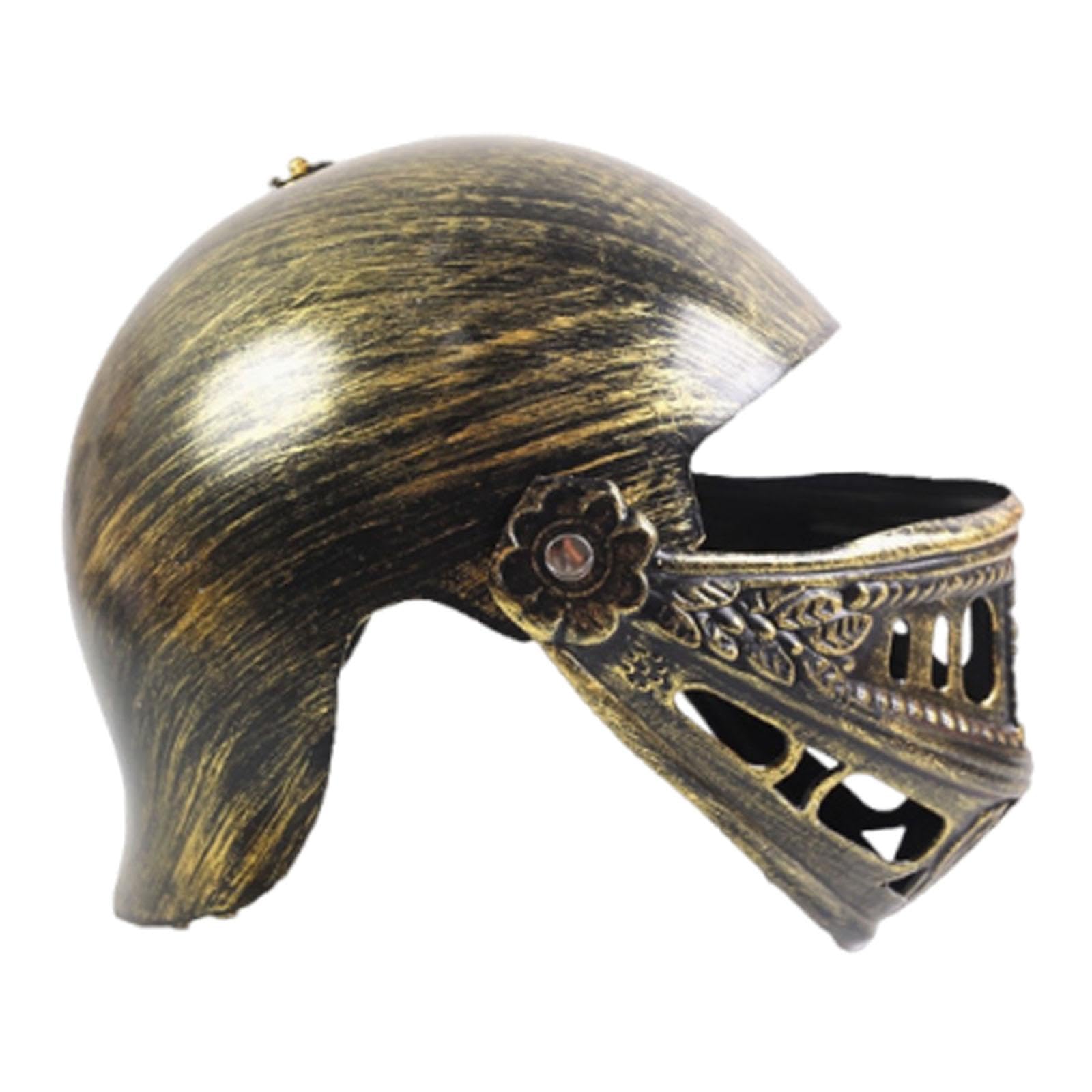 Colcolo Spartans Helmets Knight Spartans Helmet Fancy Dress Funny Roman Knight Helmet Medieval Hat for Activity Teens Boys, Style D