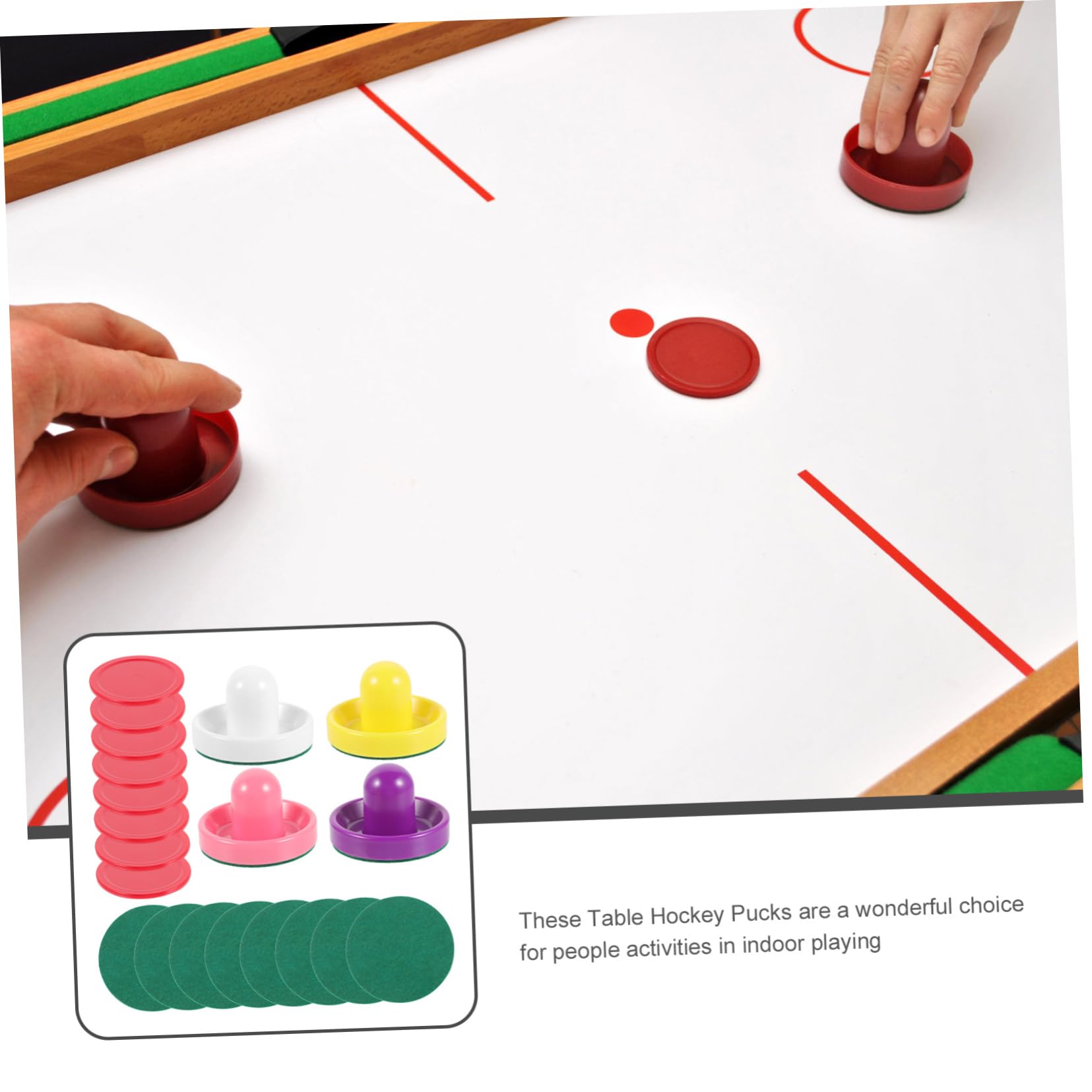 Sosoport Accessori Per Hockey Mini Sostituzione Ghiaccio Aria Arredamento Da Hockey Tavolo Da Air Hockey Spingere Giocattoli Da Hockey Forniture Per Hockey Parti Di Hockey Abs