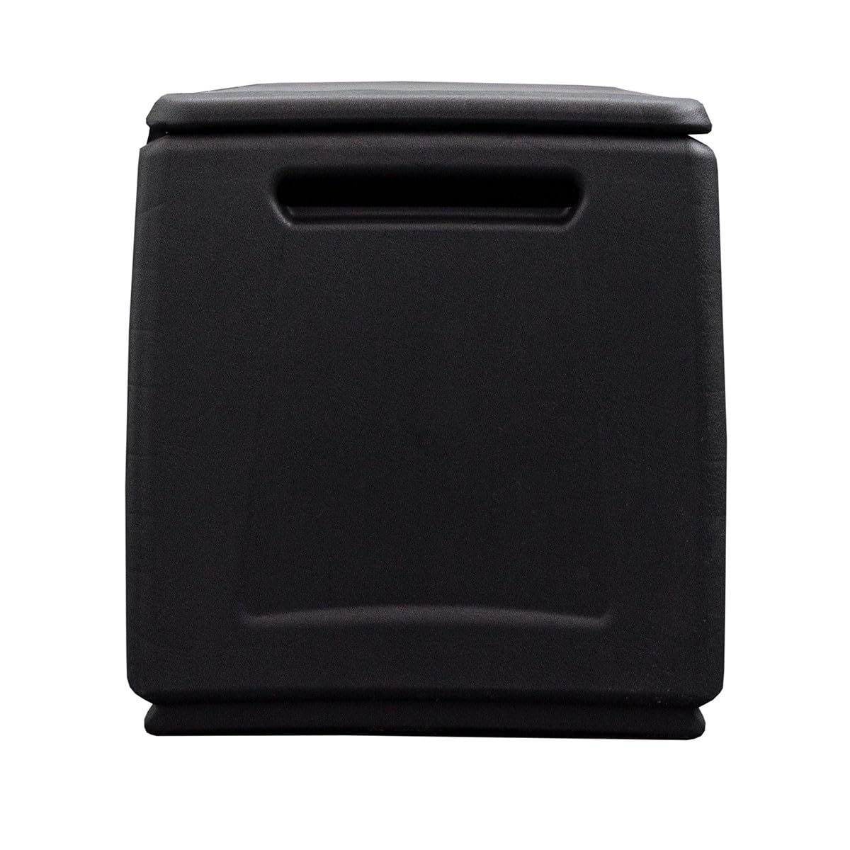 INTEC - Cassapanca portaoggetti 130L grigio/nero 54 x 53 x 57 cm manici di trasporto in polipropilene