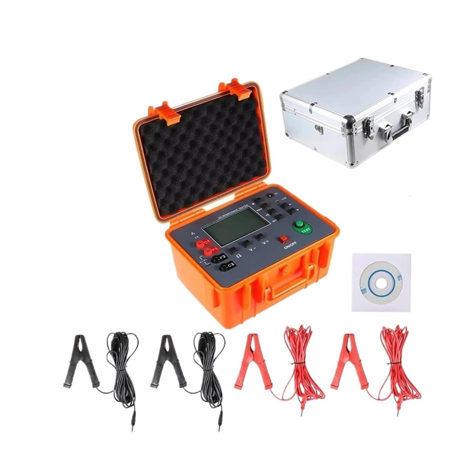 Testeur de résistance ES3050 1A DC, mégohmmètre, compteur d'isolation, tension 1000V Efficacité