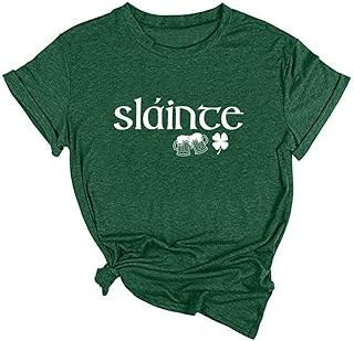St Patricks Day Shirt Women Irish Slainte Shirts Everybody in The Pub T Shirts Lucky Shirts