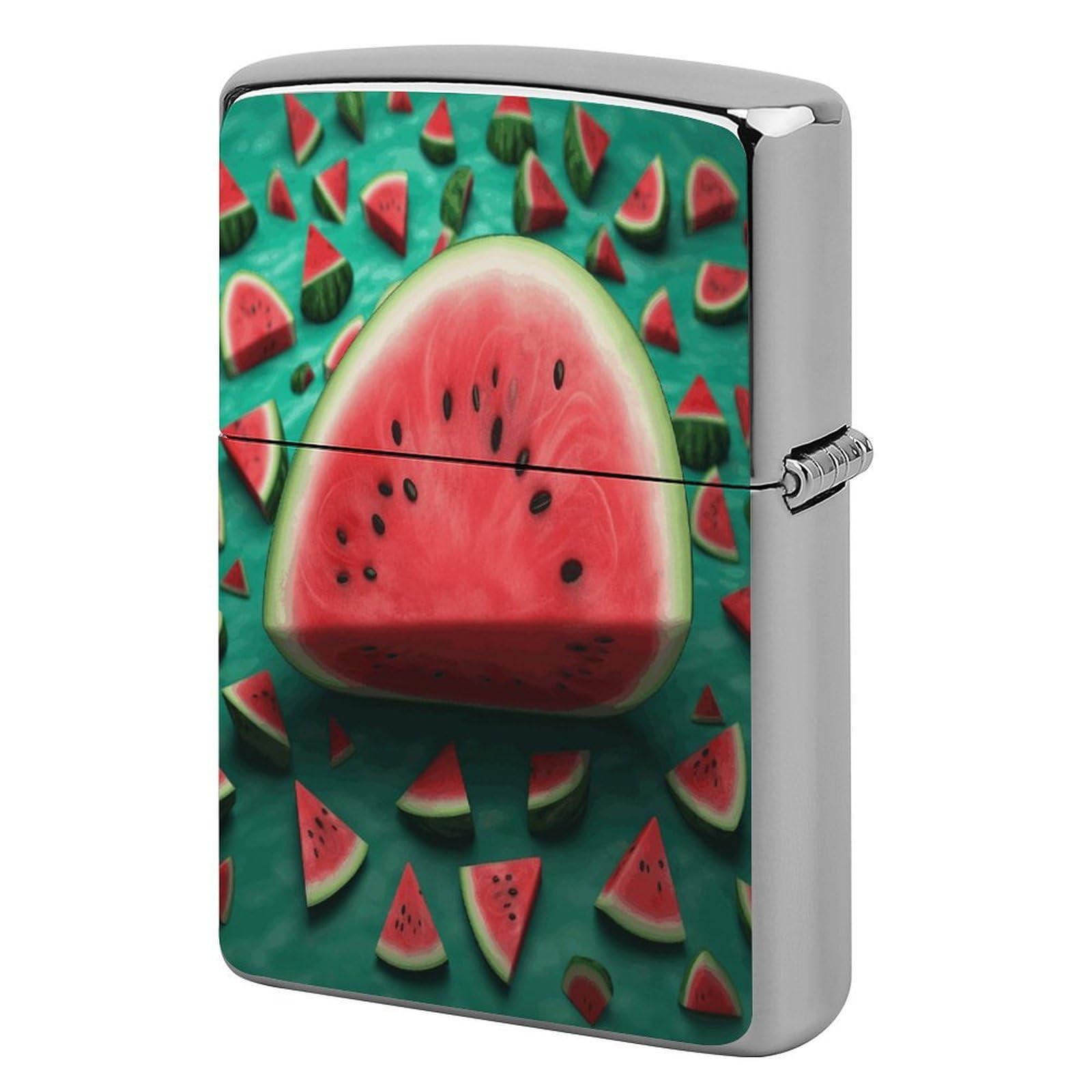 Fodpand Style Dream Watermelon Metal Lighter Case Cover Lighter Sleeve