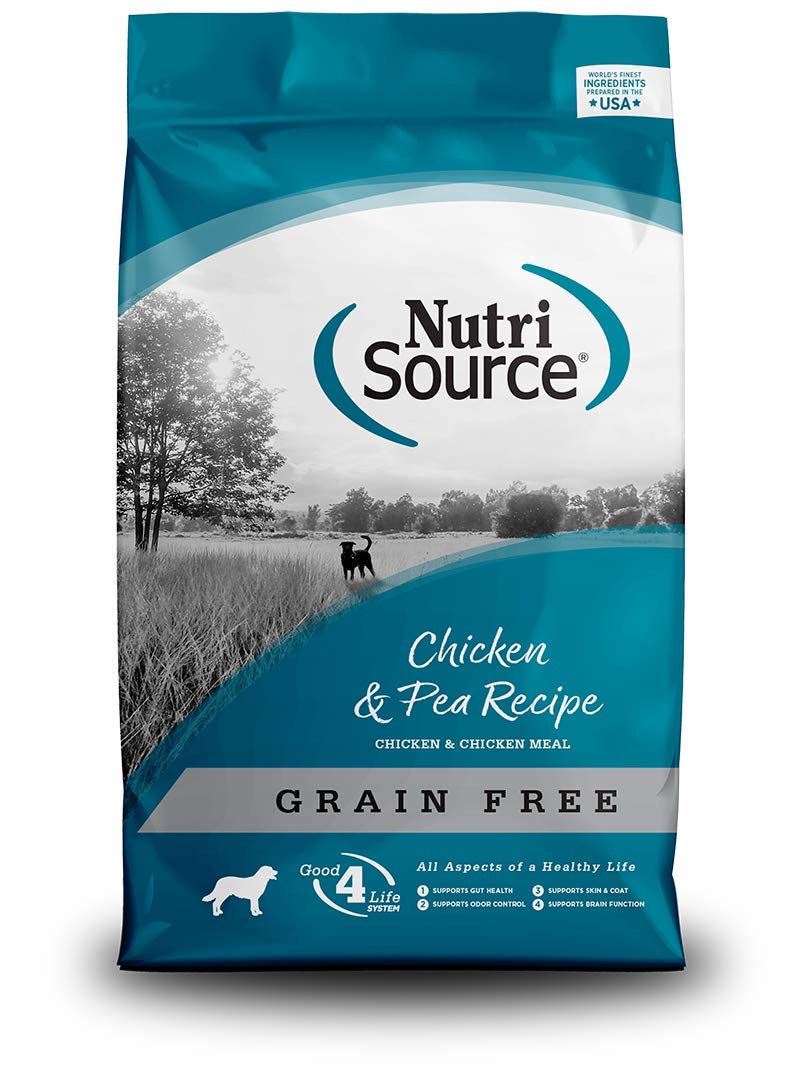 Tuffy'S Pet Food 131142 Nutrisource Grain Free Chicken & Pea Dry Food For Dogs, 15-Pound