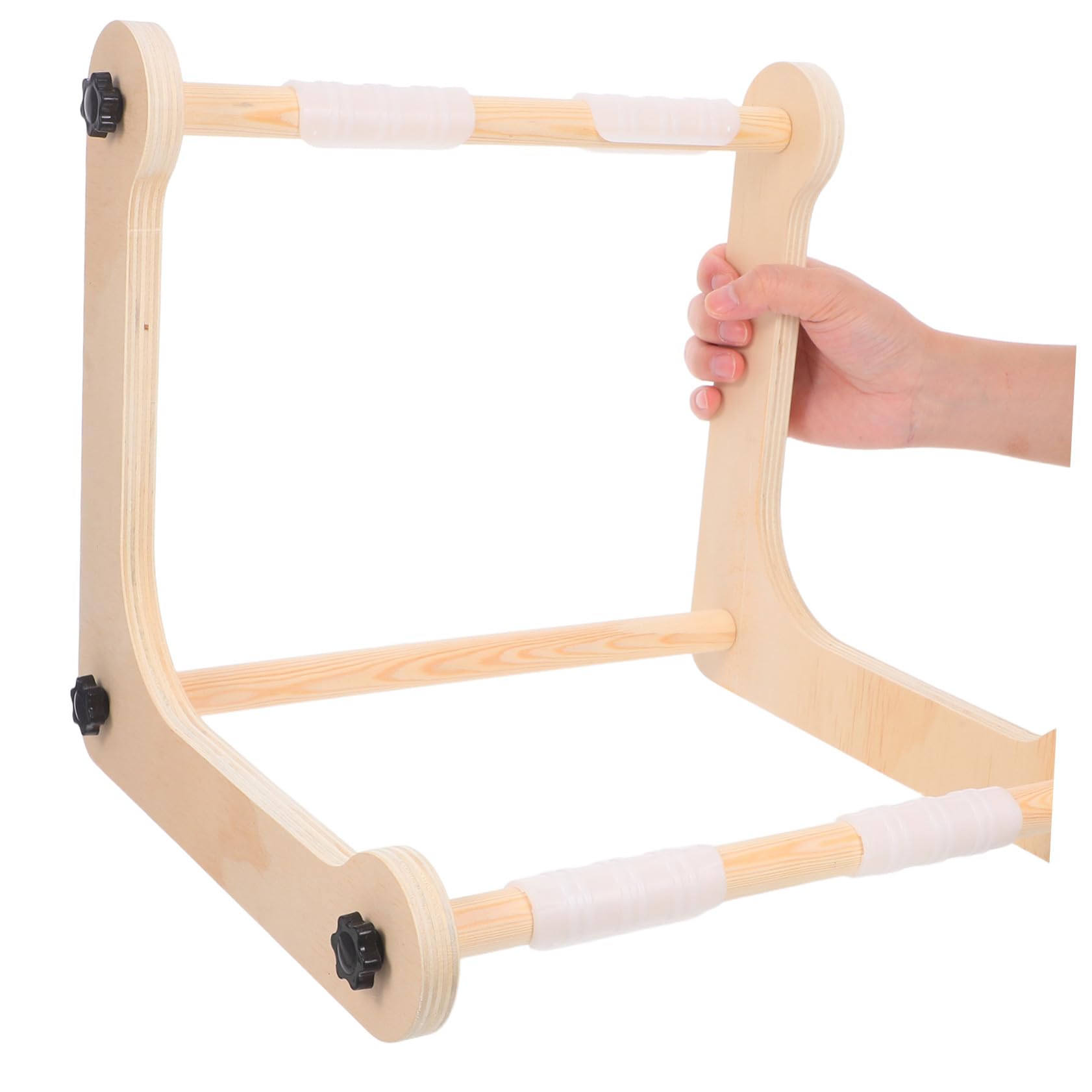 DOITOOL Bastidor De Punto De Cruz Ajustable Madera Para Bordado Manos Libres Para Manualidades Mesa o Regazo Para Diy Tejer