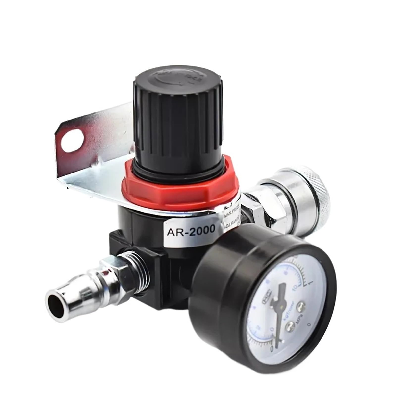 Régulateur mini pression AR2000 G1/4 avec raccords 4MM-16MM haute précision