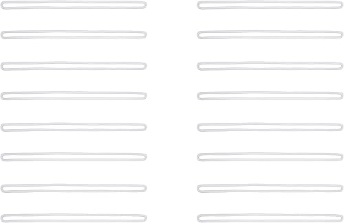 Sowaka 30 cintas para equipaje de 6 pulgadas, correas de plástico transparente para tarjetas de identificación, soporte para tarjetas de