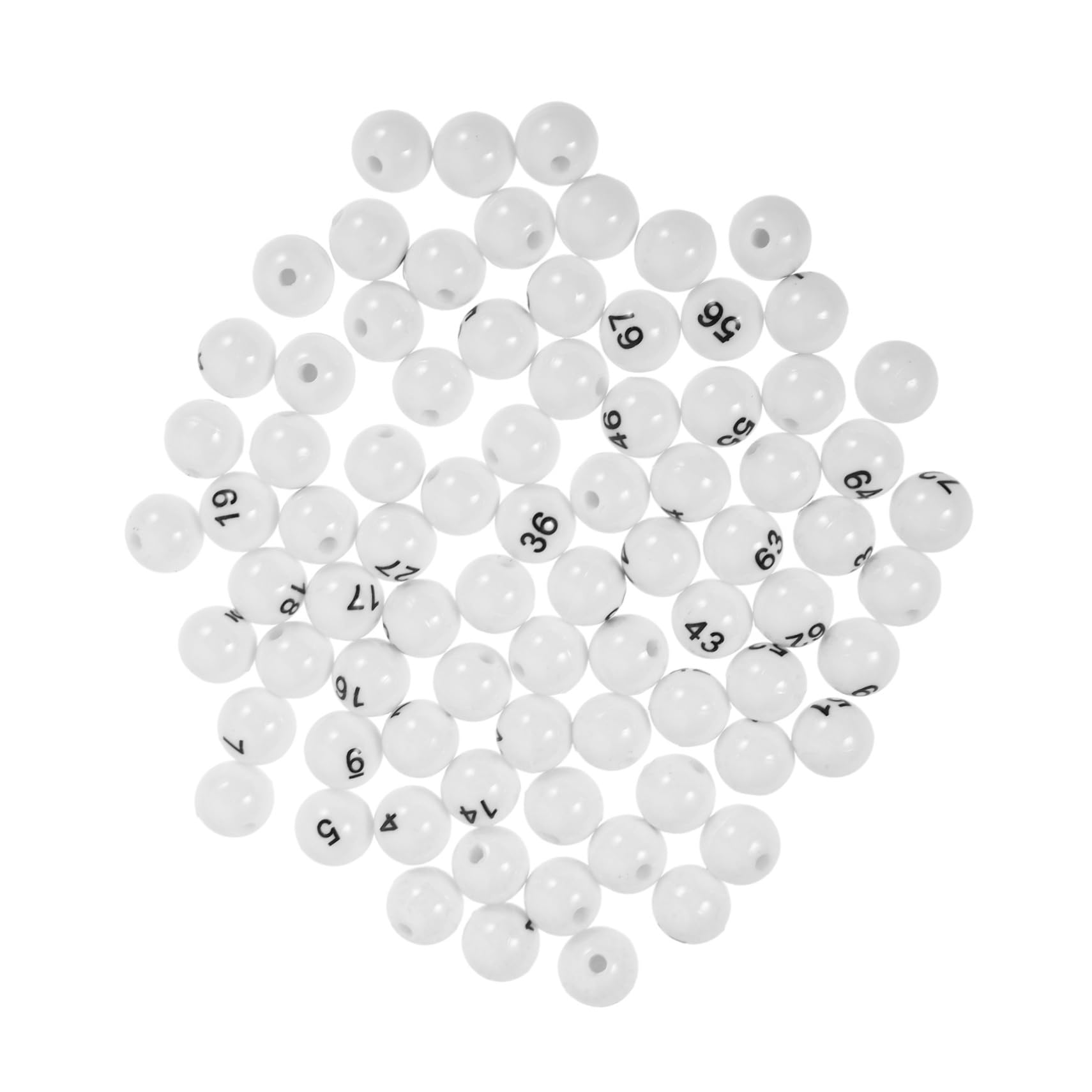 HOOTNEE Pcs Raffle Balls Balls for Raffle Games Plastic Number Printing for Home Parties Events