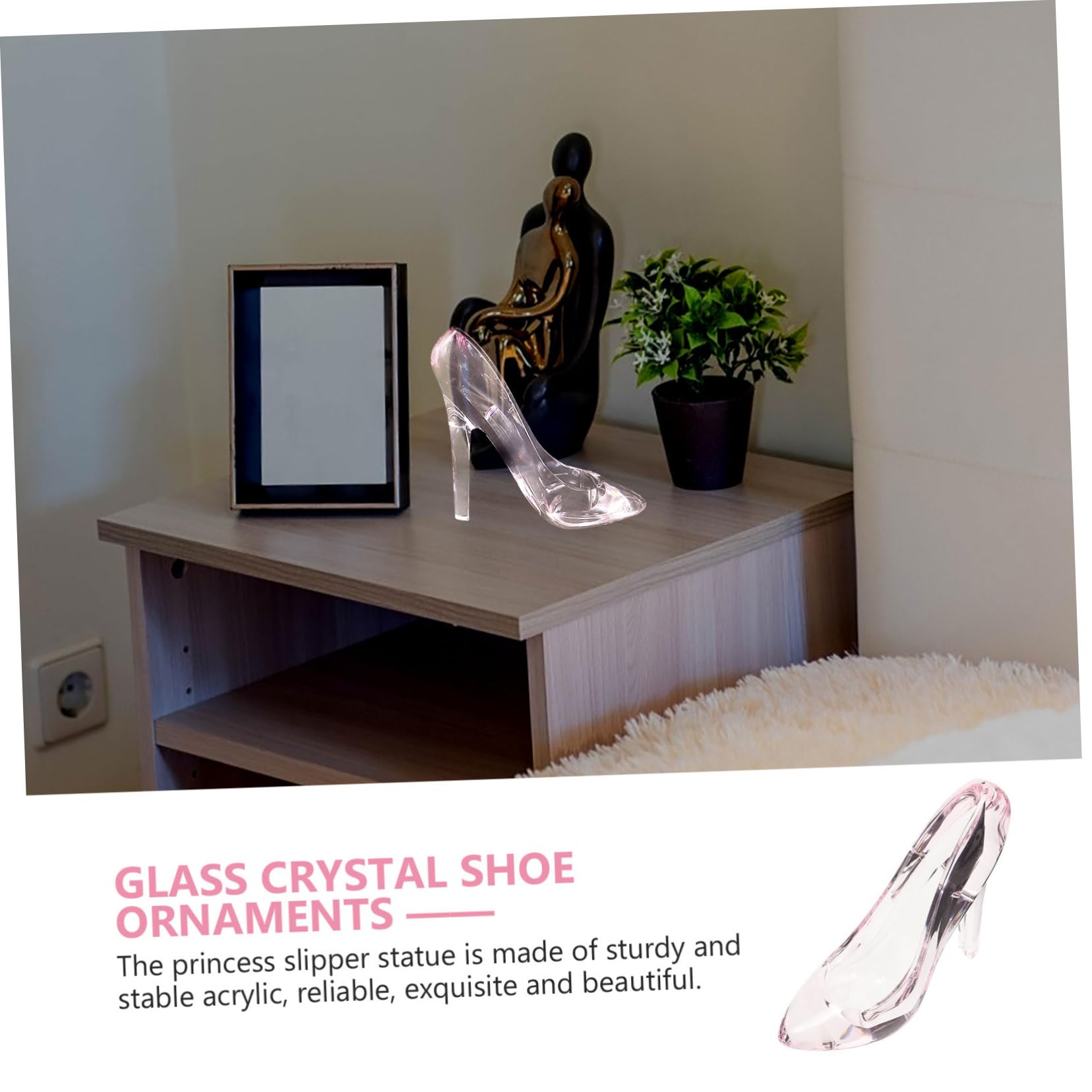 TOPBATHY 4stücke Hochzeitsdekoration Mit High Heel Schuh Figurine Miniatur Prinzessinnen-Slipper Für Tisch Und Party-Dekoration Als Für Frauen Und Mädchen