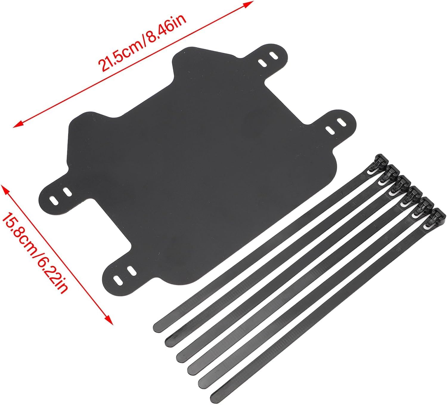 Plaque D'immatriculation Avant de Moto Noire Mate pour sur Ron Light Bee Light S X, Facile à Installer, Design Agressif, Matériau ABS avec Aspect élégant, Ajustement