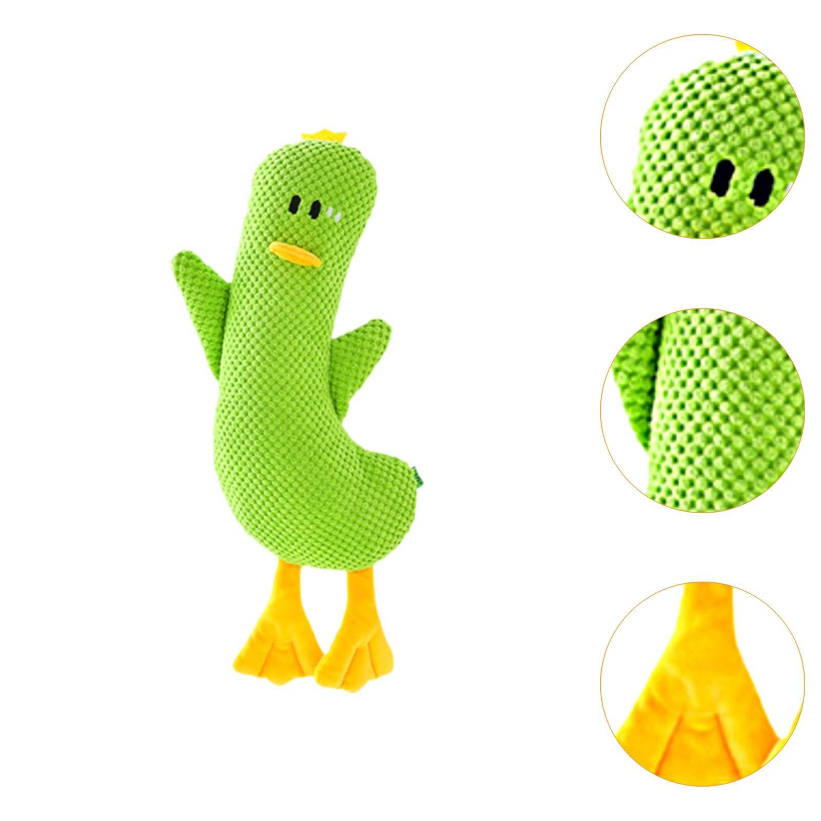 Jouet à Mâcher pour Chien Jouet Interactif Sonore d'exercice pour Animaux de Compagnie en Forme de Canard avec Couineur Intégré Approprié pour Offrir, S