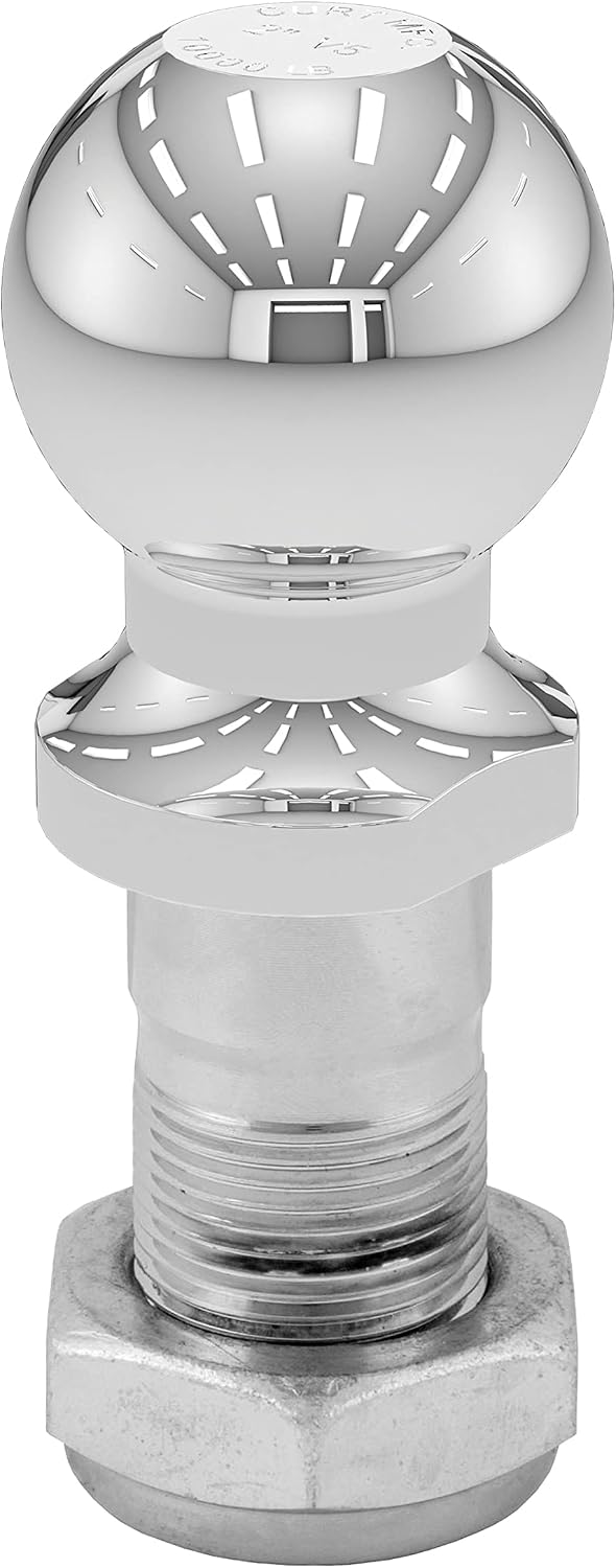 CURT 48820 Replacement 2-Inch Pintle Hitch Ball, 10,000 lbs, 1-1/4-Inch Shank Diameter