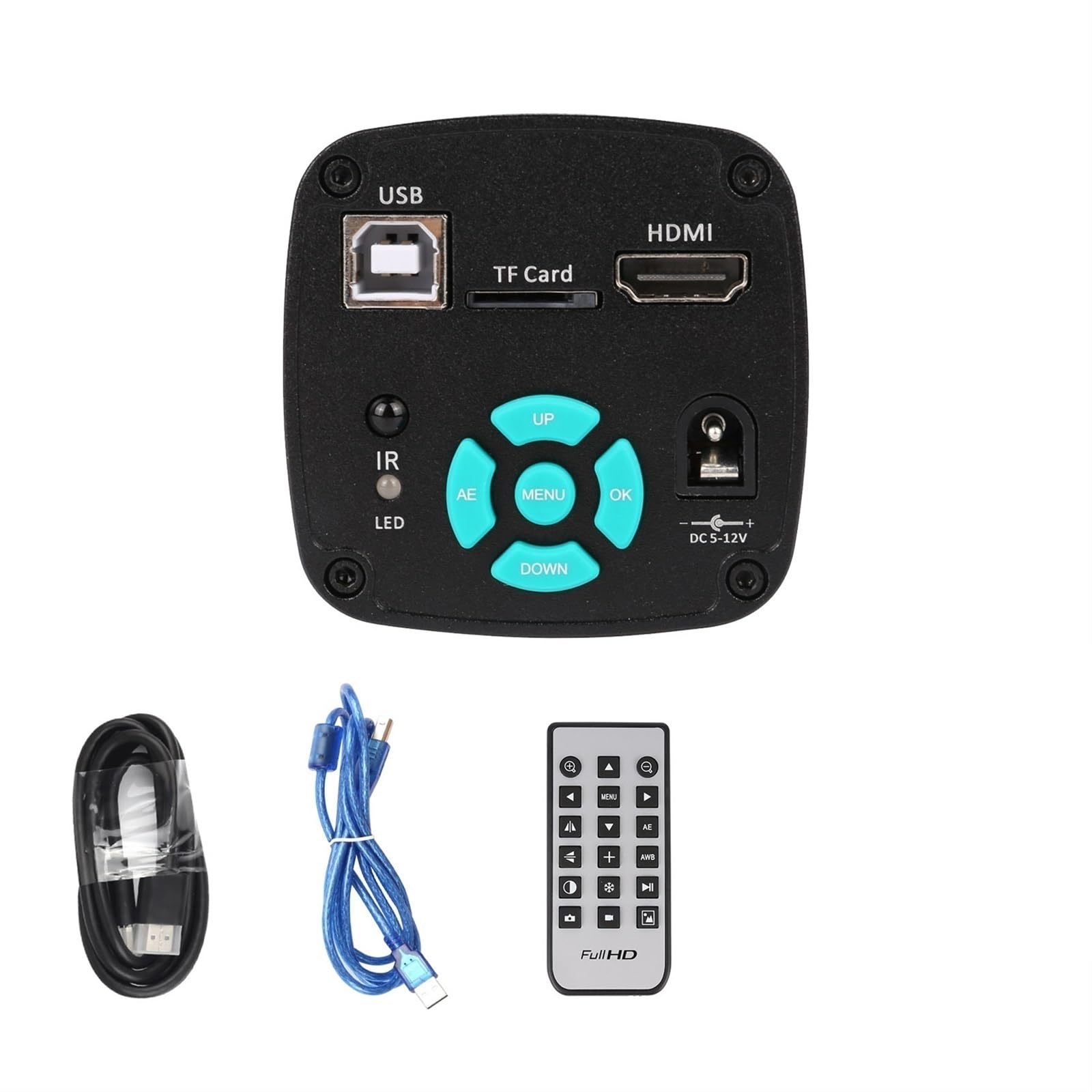 Mikroskop Cyfrowy 48MP 4K Do Elektroniki 7-calowy Wyświetlacz HD USB HDMI Mikroskopowa Kamera Do Lutowania Naprawa Telefonu(48MP Set With Screen)