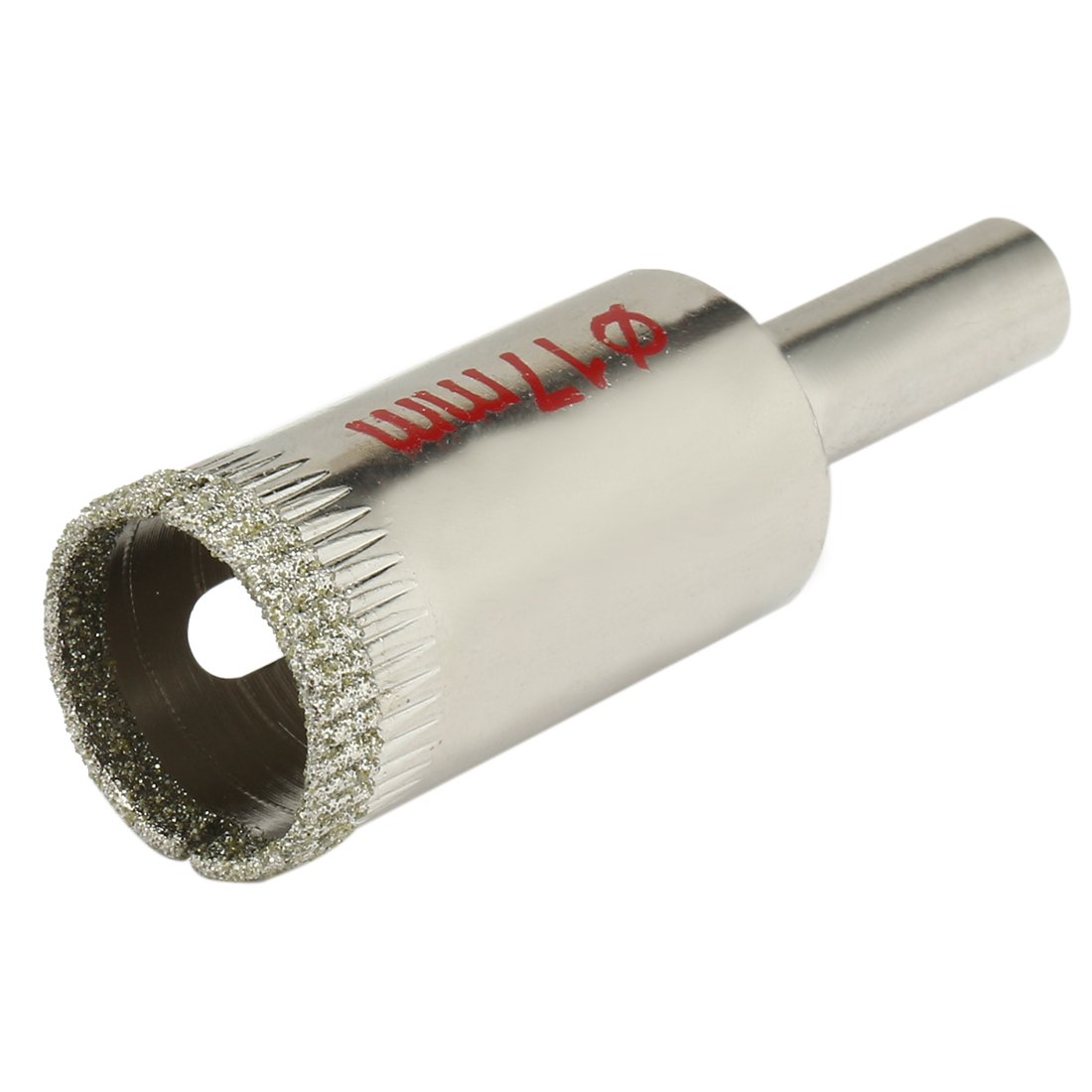 uxcell 5Pcs 17mm Diamond Coated Hole Saw Drill Bits for Glass Ceramic Tile Marble Rock Porcelain Bottles Pots Brick