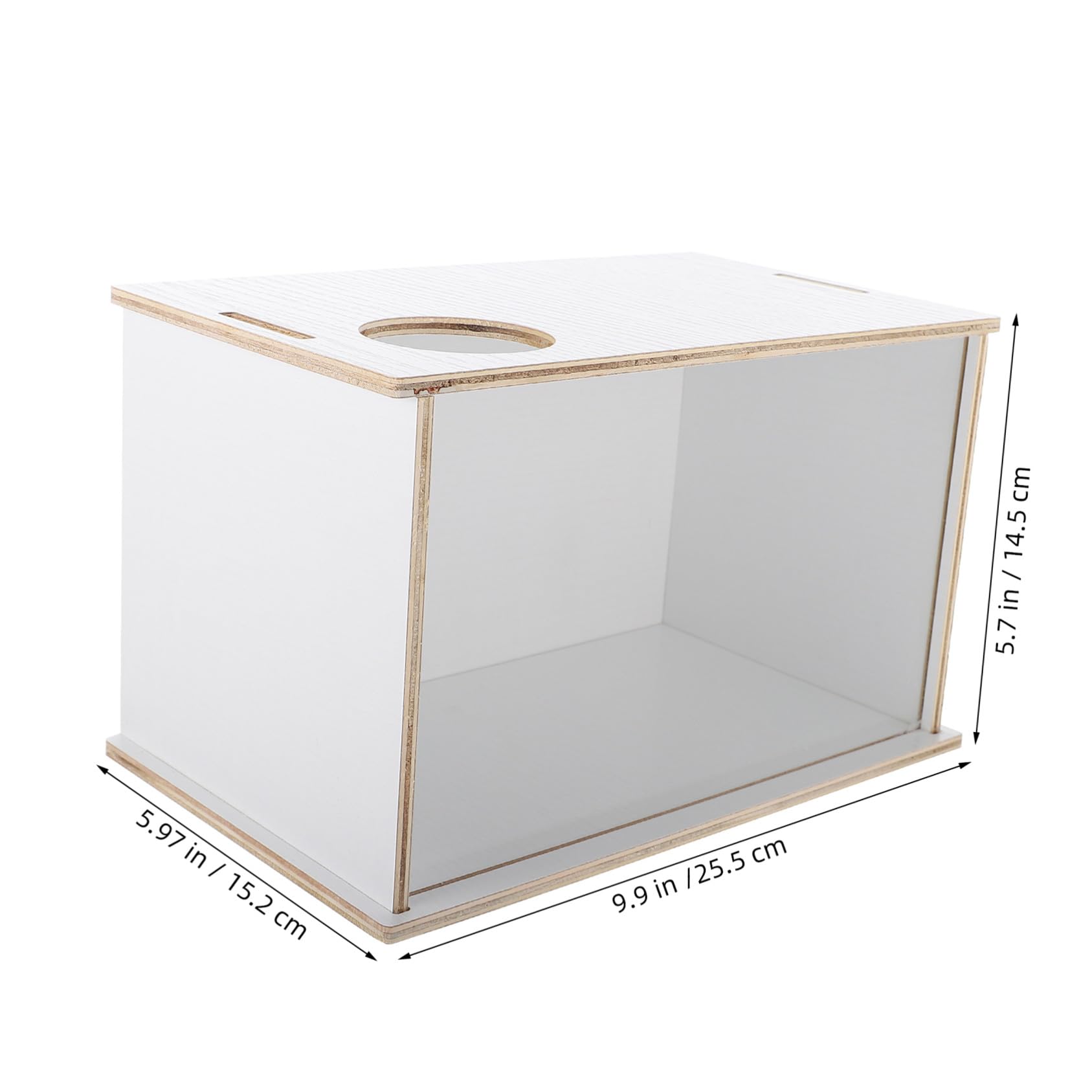 Sandbad Leicht für Zuhause für aus Holz Praktisch Acryl und Dekorative Sandbadewanne mit Transparenter Seite Hamster Meerschweinchen oder Tiergeschäft