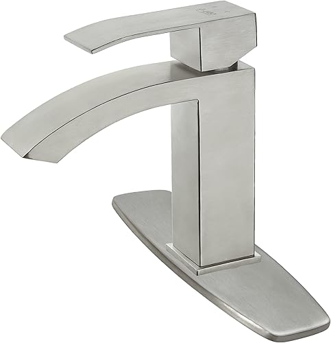 aquo Grifo de baño – Grifo de fregadero de 7 pulgadas de altura que se adapta a una variedad de fregaderos de baño, evita problemas de fugas con