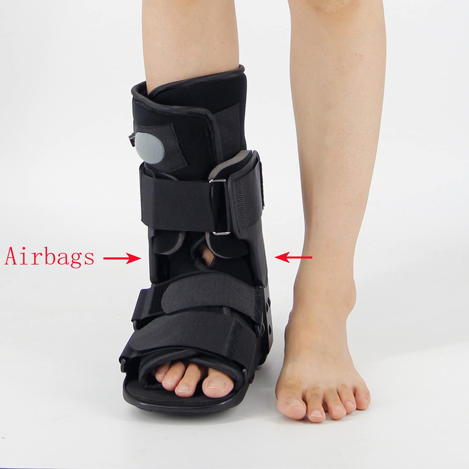 Botas para reparar fracturas de tobillo, andador antideslizante, ortesis para pies, bota para caminar, férula para fascitis plantar, tobilleras, cuidado completo para aliviar el dolor por presión (M