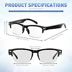 padom Smart Glasses, Open-Ear Sound Mic & Speakers, Smart Audio Polarized Sunglasses with Photochromic Lenses, IPX4 Waterproof, Voice Assistant, Unisex Bluetooth Glasses for Travel, Working & Driving